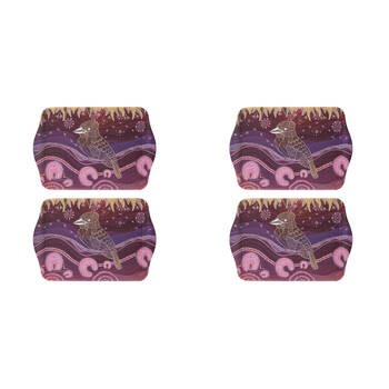 2x 2pc Ashdene Spirit Land Kookaburra Scatter Tray Organiser 21x14.2cm