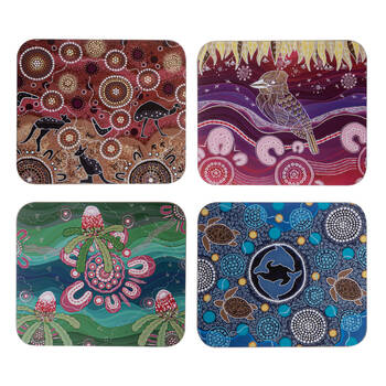 4pc Ashdene Spirit Land Cup Mug Kitchen Drinks Coaster 11x9.7cm