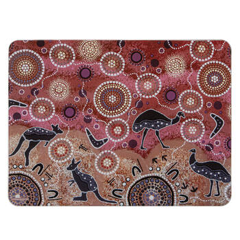 Ashdene Spirit Land Hunting At Sunset Kitchen Mat Surface Protector 30x40cm