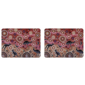 2PK Ashdene Spirit Land Hunting At Sunset Kitchen Mat Surface Protector 30x40cm