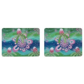 2PK Ashdene Spirit Land Beauty In Country Kitchen Mat Surface Protector 30x40cm