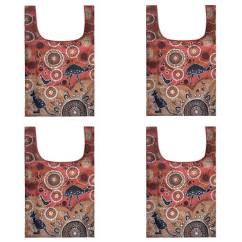 4PK Ashdene Spirit Land Hunting At Sunset Grocery Storage Shopping Bag 36x64cm