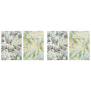 2x 2pc Ashdene Trudy's Garden Wattle Waratah Cleaning Kitchen Towel Cloth 70x50cm