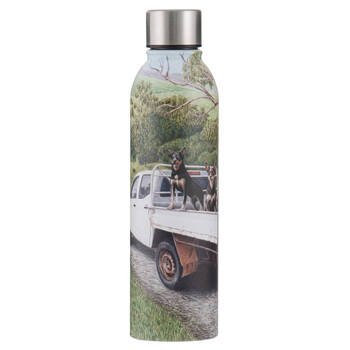 Ashdene Working Dogs Ute Stainless Steel Drink Bottle Tumbler 500ml