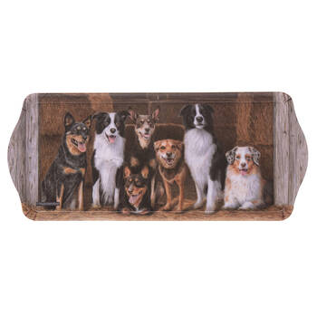 Ashdene Working Dogs Hay Shed Sandwich Kitchen Serving Tray Platter 38x16.5cm