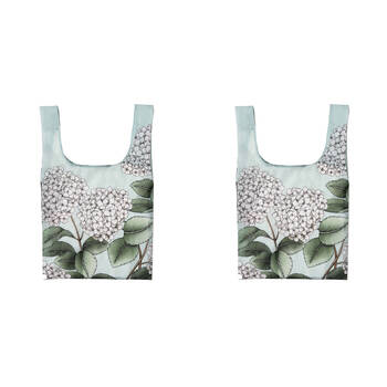 2PK Ashdene Secret Garden Grocery Storage Market Shopping Bag 36x64cm Mint
