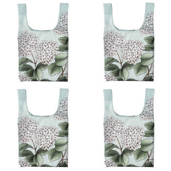 4PK Ashdene Secret Garden Grocery Storage Market Shopping Bag 36x64cm Mint