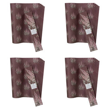 4x 6pc Ashdene Secret Garden Sandalwood Scented Fragrant Drawer Liners 42x58.5cm