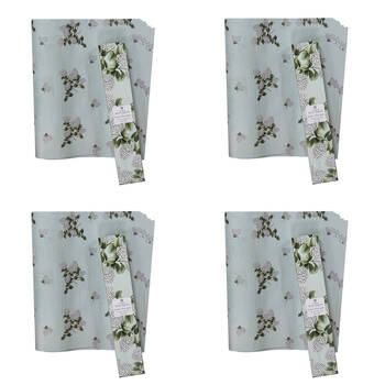 4x 6pc Ashdene Secret Garden Fresh Linen Scented Fragrant Drawer Liners 42x58.5cm