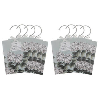 2x 4pc Ashdene Secret Garden Fresh Linen Hang Scented Sachet 9.6x12.1cm 28g
