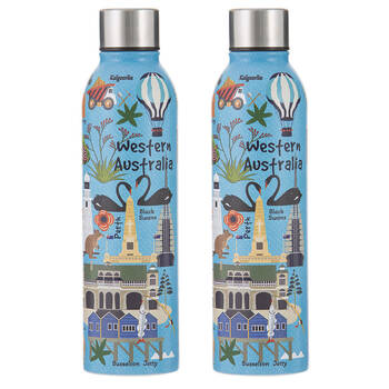 2PK Ashdene Land Down Under WA Stainless Steel Water Bottle Flask 500ml