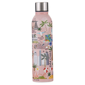 Ashdene Land Down Under Gold Coast Stainless Water Bottle Flask 500ml