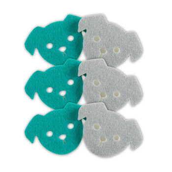 6x 2pc Beldray Pet Plus Pet/Cat/Dog Cleaning Sponge For Food Bowl