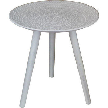 LVD Dotts Medium MDF/Wood 40x44cm Side Table Furniture Round - White