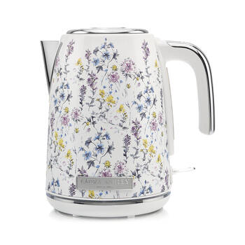 Laura Ashley Stainless Steel 1.7L Jug Electric Kettle - Wild Meadow