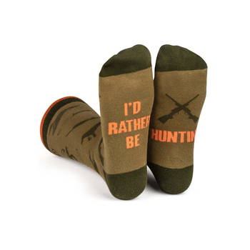 Lavley I'd Rather Be Hunting Novelty Unisex Socks Crew Length