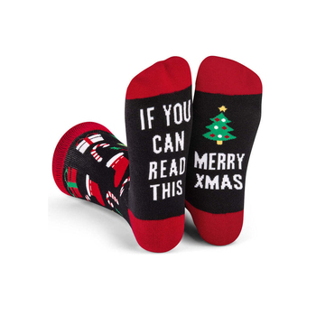 Lavley Merry Christmas Novelty Unisex Socks Crew Length