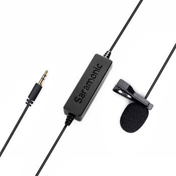 Saramonic Lavalier Omnidirectional Microphone Broadcast Quality Black