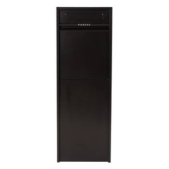 Northcote Pottery Zip Parcel Black Letterbox w/ Envelope/Newspaper Slot