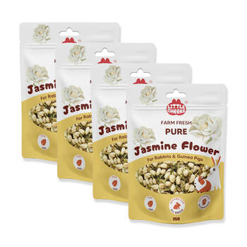 4PK Little Cheeks Farm Fresh Pure Jasmine Flower Rabbit/Guinea Pig Food Treats 25g