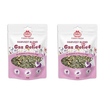 2PK Little Cheeks Farm Fresh Harvest Blend Gas Relief Rabbit/Guinea Pig Food 50g