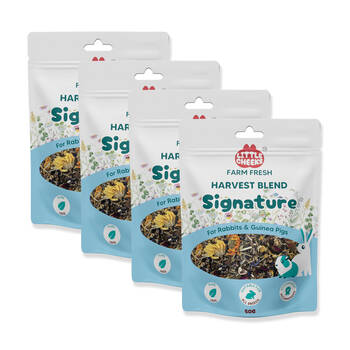4PK Little Cheeks Farm Fresh Harvest Blend Signature Rabbit/Guinea Pig Food 50g