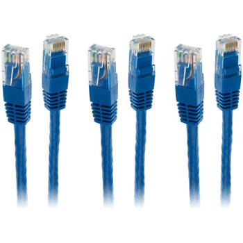 3x Pro2 10m Blue Cat 6 Cat6 RJ45 Ethernet Internet Network LAN Patch Cable Lead