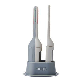 La Cafetiere Brewstir 2 In 1 Tea Coffee Infuser w/ Storage Stand 7x19x21cm Grey