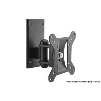 LED LCD  Tv Swivel & Tilt Wall Mount Bracket 15-24" Up To 20Kg - Black