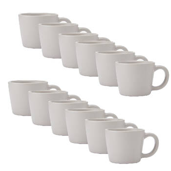 12PK La Cafetiere Ceramic Coffee Espresso Drinking Cup Mug 8x8x5cm Latte