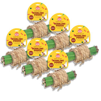 6PK Little Cheeks Forest Delight Nibbling Pouch Chew Toy for Pet Rabbit/Guinea Pig