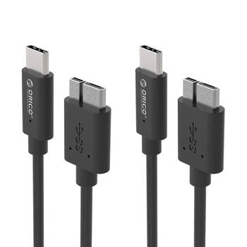 2PK Orico LCU-10 Black Type-C to USB3.0 Charging Cable