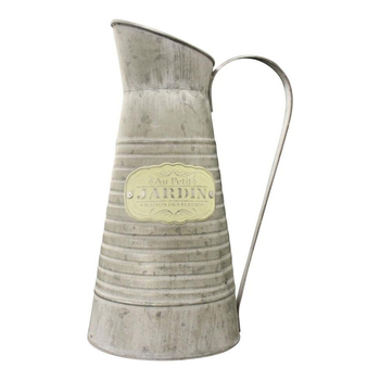LVD Metal 32cm Metal Jug Jardin Decorative Container Large