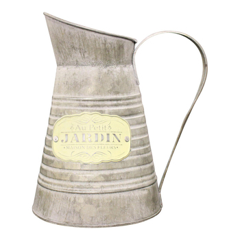 LVD Metal 24cm Metal Jug Jardin Decorative Container Small