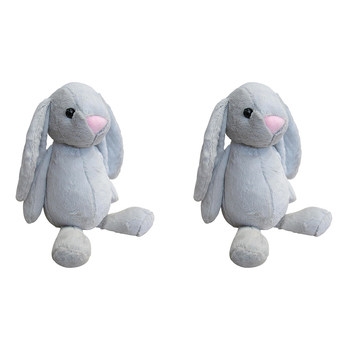 2PK LVD Rabbit 31cm Plush Toy Kids/Children Stuffed Animal Large - Grey