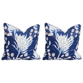 2PK LVD Cushion Midnight Flower Home/Lounge Decor 50cm Square