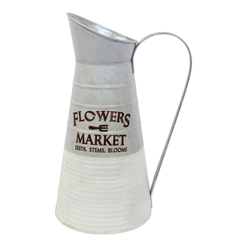 LVD Metal 30cm Metal Watering Jug Flowers Decorative Container Tall
