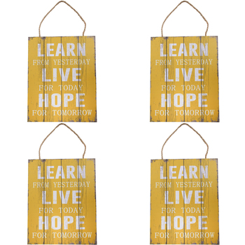 4PK LVD Sign Hope Decorative Home/Lounge Decor Wall Art