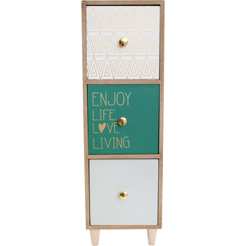 LVD Indie 2 MDF 35.5cm Jewellery Drawer Accessory Organiser Rectangle