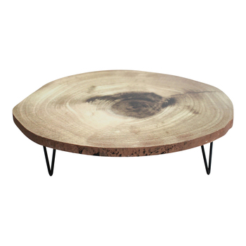 LVD Wood Log 30x8.5cm Display Stand Round Small - Natural