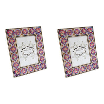 2PK LVD Wooden Glass Picture/Photo Decor Frame 5x7 21.5x26.5x1.5cm Sari