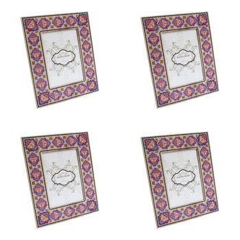 4PK LVD Wooden Glass Picture/Photo Decor Frame 5x7 21.5x26.5x1.5cm Sari