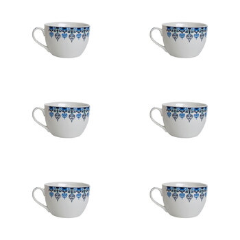 6PK LVD Ceramic Coffee Mug Sari Home/Kitchen Drinkware 14cm Assorted