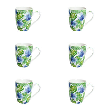 6PK LVD Ceramic Coffee Mug Tropic Home/Kitchen Drinkware 12cm Assorted