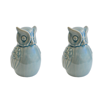 2PK LVD Owl Sml Powder Decorative Sculpture Home/Lounge Decor