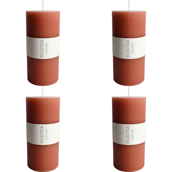 4PK LVD Wax Oversized Candle Elegant Decorative Home Decor 7x15cm Red