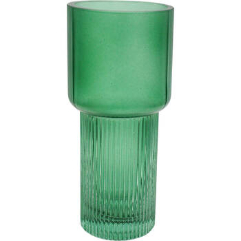 LVD Glass Vase Market Small Juniper Home Decor 8x18cm - Green
