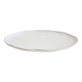 LVD Artisan Shoreline Ceramic 29.5cm Serving Plate/Decorative Dish Oval