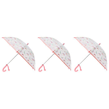 3PK LVD Kids Rainbow Unicorns Umbrella w/ Tag Sun/Rain Shade 77cm