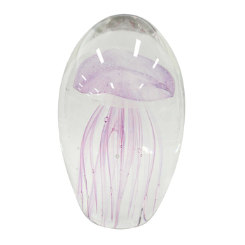 LVD Glass 12cm Jellyfish Centrepiece Decor Medium - Lilac